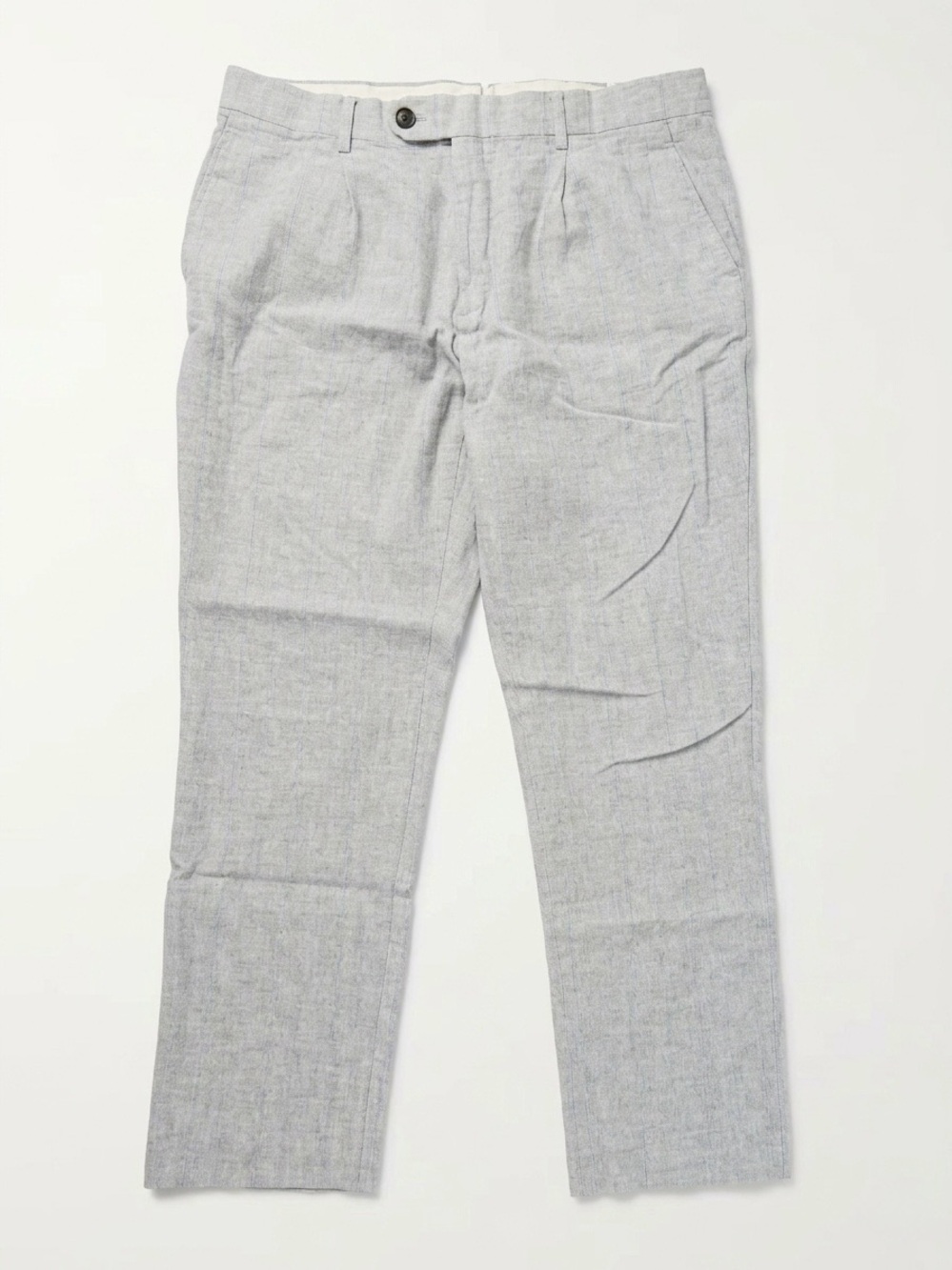 Banana Republic Women’s Tailored Slim Fit Pants Linen Cotton Herringbone 33x30